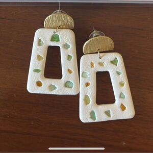 Handmade clay earrings